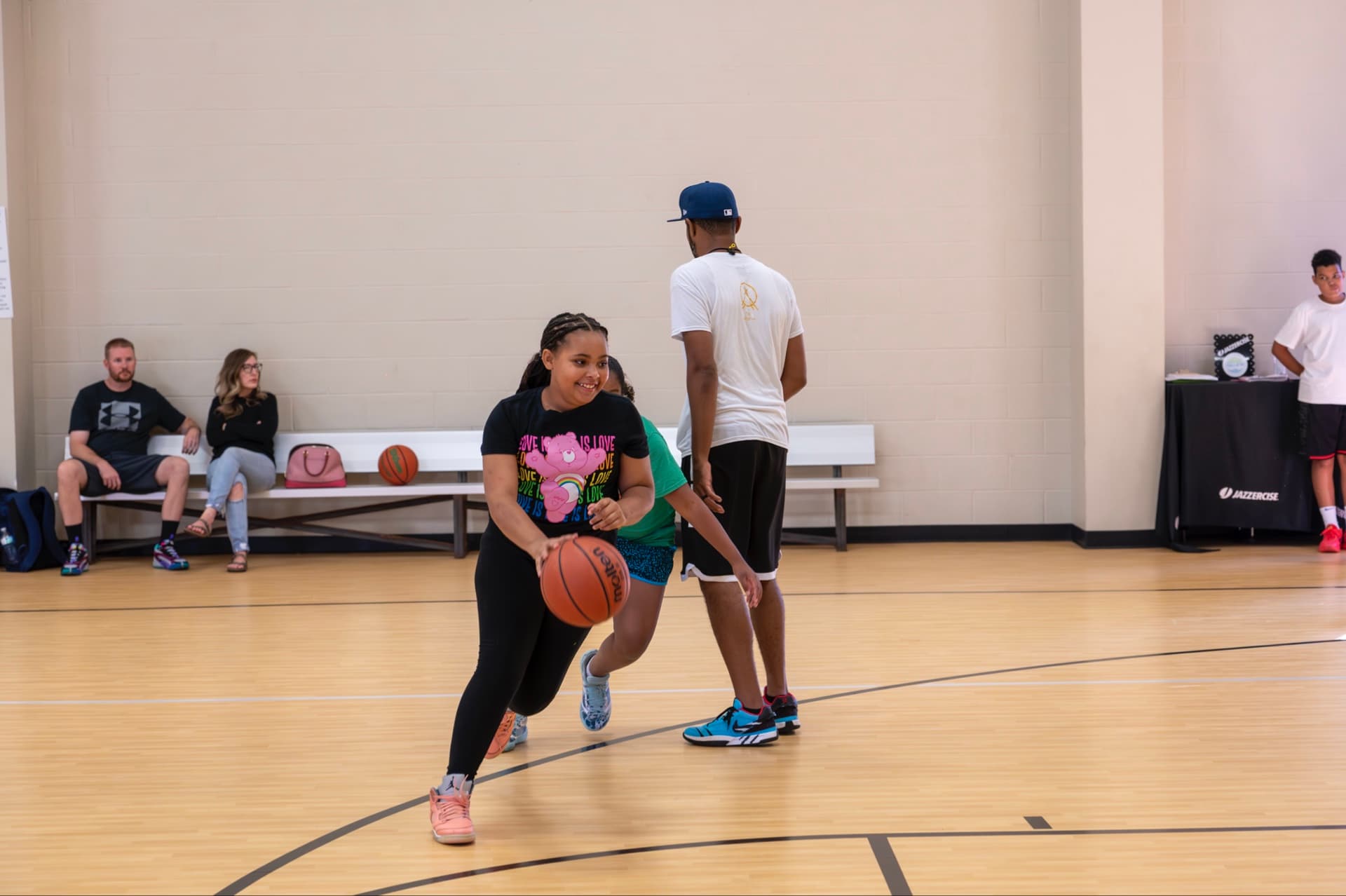Academy basketball training session